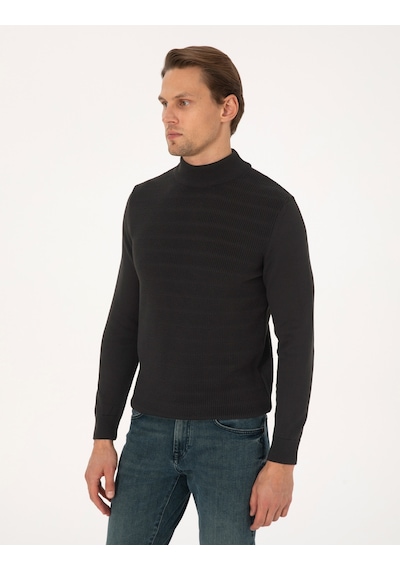 Pierre Cardin Erkek Siyah Kazak /triko 50315912-vr046 Siyah
