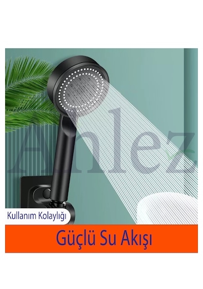 Maxima Siyah 5 Fonksiyon Duş Başlığı Ve Siyah Duş Hortumu Duş Set Siyah Maxima Siyah 5 Fonksiyon Duş Başlığı Ve Siyah Duş Hortumu Duş Set Siyah