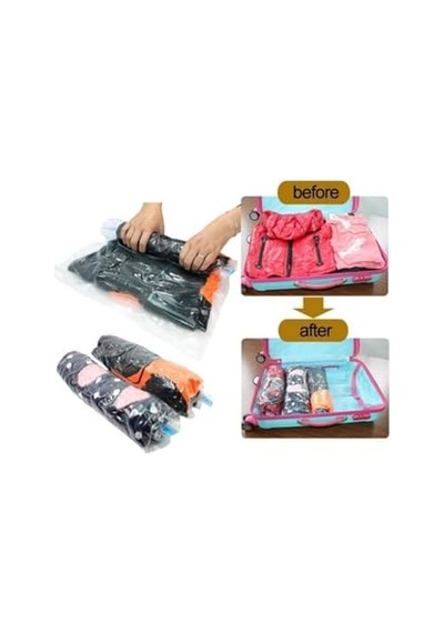 Ayrex 2 Adet Büyük Boy 80 Cm X 100 Cm Vakumlu Poşet Vakumlu Hurç Vakumlu Torba Yorgan Yastık Saklama Hurcu Diğer