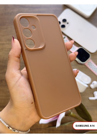 Samsung Galaxy A14 Uyumlu Kamera Korumalı Darbeye Dayanıklı Renk Atmayan Keep Silikon Kılıf Kahverengi Samsung Galaxy A14 Uyumlu Kamera Korumalı Darbeye Dayanıklı Renk Atmayan Keep Silikon Kılıf Kahverengi
