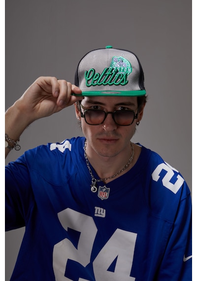 Berellini Celtics Hip-hop Şapka Özel Kolleksiyon Gri - Yeşil