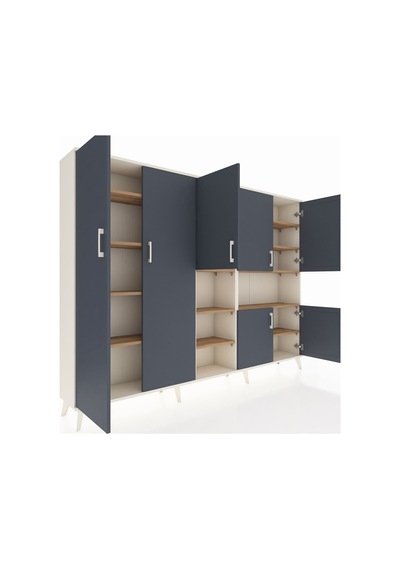 Arges Dolap 13 Raflı 7 Kapaklı 220x30x163 Aytaşı-antrasit/çam Antrasıt/atlas Çam - Aytası Arges Dolap 13 Raflı 7 Kapaklı 220x30x163 Aytaşı-antrasit/çam Antrasıt/atlas Çam - Aytası