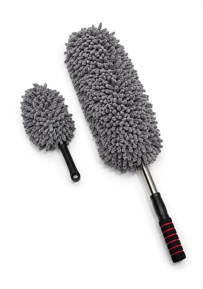 Edde Araba Araç Oto Mikrofiber Toz Alma Fırçası 2'li Set