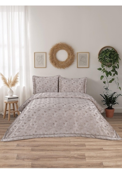 Calantha Lotus 3 Parça Kahve Pike Takımı 240 X 260 Cm Kahverengi