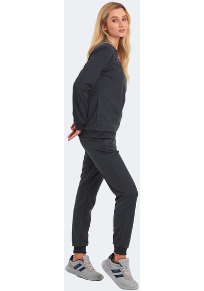 Slazenger OLINDA Kadın Cepli Koyu Gri Eşofman Takımı