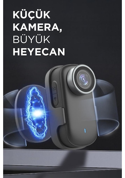 Torima Cmr-38 Siyah 4k Kayıt Manyetik Giyilebilir Aksiyon Kamerası Siyah