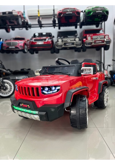 Hummer Akülü Araba 0-9 Yaş Kırmızı