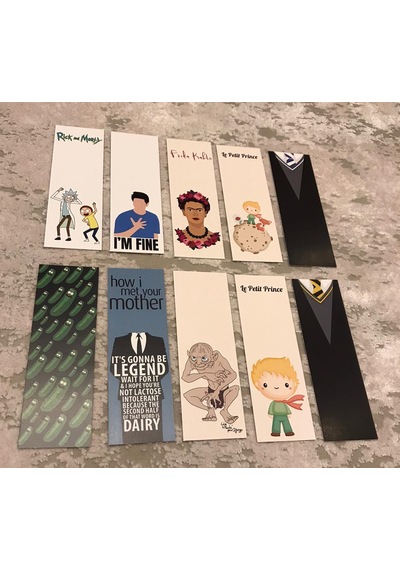10lu Dizi Film Karışık Desenli Kitap Ayraç Seti Pytkkayr0013
