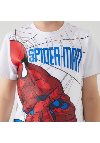 Spider Man D4757-3 Çocuk  Beyaz Pijama