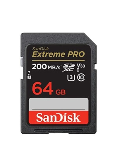 Extreme Pro Sdxc Uhs-ı Hafıza Kartı 64 Gb V30, Aktarım Hızı 200 Mb/sn, U3, 4k Uhd Videolar, Sandisk Quickflow Tekn