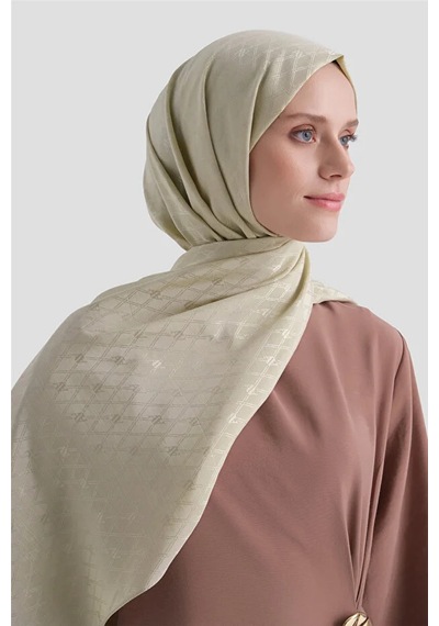 Armine Elegance Pamuk - İpek Şal P3001 Açık Vizon