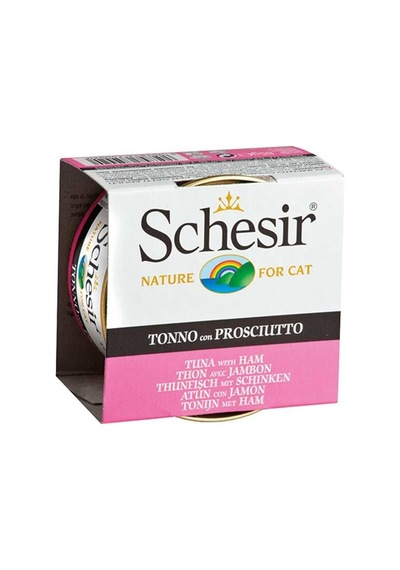 Schesir Ton Balıklı ve Jambonlu Jöleli Yetişkin Kedi Konservesi 6 x 85 G