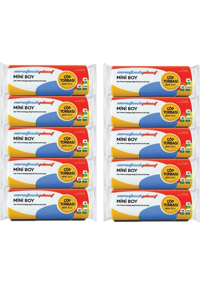 Newtechplast Mini Boy Çöp Torbası Beyaz 10'lu 40 x 50 CM Newtechplast Mini Boy Çöp Torbası Beyaz 10'lu 40 x 50 CM