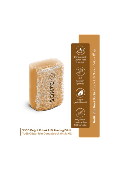 Doğal Kabak Lifli Antik Killi Keçi Sütlü Peeling Sabun 160 Gr Diğer