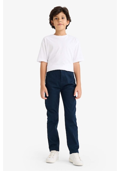 Defacto Erkek Çocuk Düz Paça Gabardin Pantolon X4224a626spnv146 Lacivert-nv146