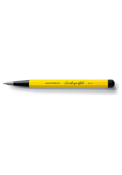 Leuchtturm 1917 X Bauhaus Drehgriffel Nr.2 Mekanik Uçlu Kalem Lemon/black 371286 Siyah