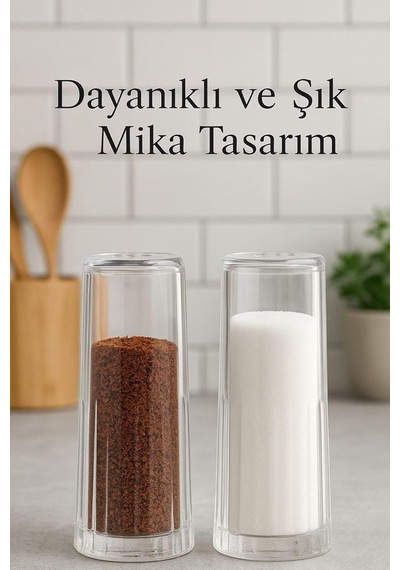Mithra Life 2 Li Mika Baharatlık Tuzluk Biberlik Seti Mıt1204 Diğer