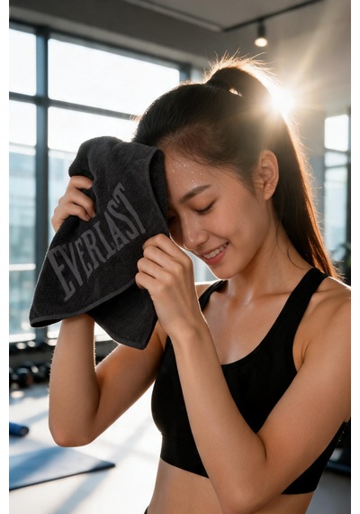 Everlast Logo Antrasit 50x90 Cm Pamuklu Spor Havlusu Au0017-333