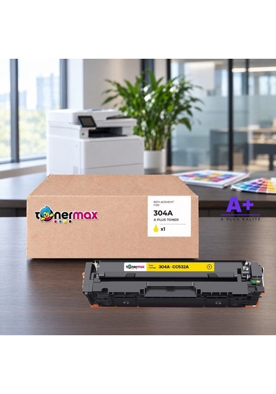 Hp 304a Cc532a Sarı Uyumlu Toner A Plus / Color Laserjet Cp2025 / Cm2320