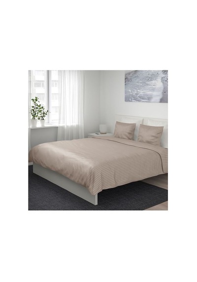 Ikea Nattjasmın Çift Kişilik Nevresim Takımı 220 X 240 Cm Bej