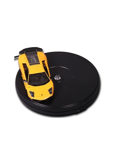 Ürün Çekimi için 360 Derece Elektrikli Döner Tabla Turntable Siya