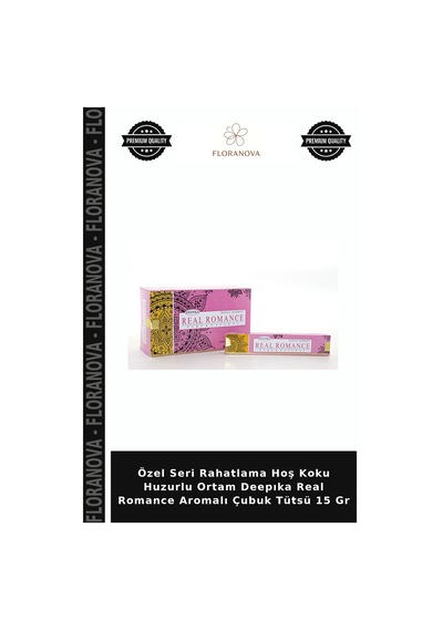 Özel Seri Rahatlama Hoş Koku Huzurlu Ortam Deepıka Real Romance Aromalı Çubuk Tütsü 15 Gr