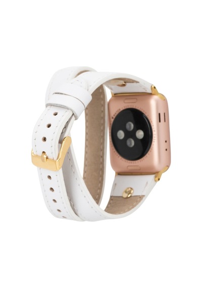 Apple Watch Uyumlu Deri Kordon 42-44-45mm Slim Dtgt F3