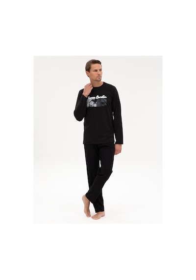 Pierre Cardin Erkek Siyah Pijama Takım 50322631-001 Siyah