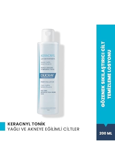 Ducray Keracnyl Lotion Temizleyici Matlaştırıcı Losyon 200 Ml