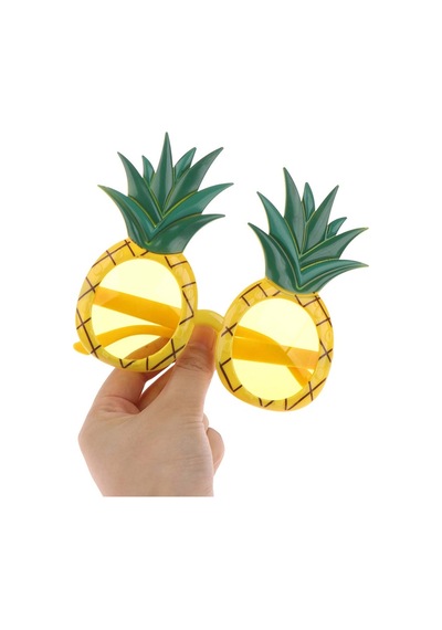 Tropikal Hawaii Ananas Şekilli Parti Gözlüğü 9.5 X 14 Cm Bx40 Diğer