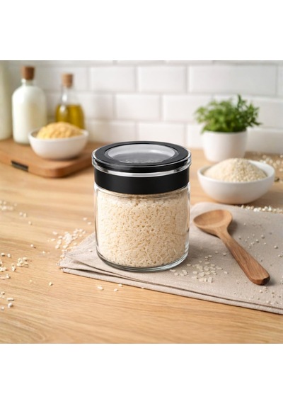 Cam Kavanoz, Cam Saklama Kabı, Sızdırmaz Kaplar Lacivert, 300 Ml Diğer