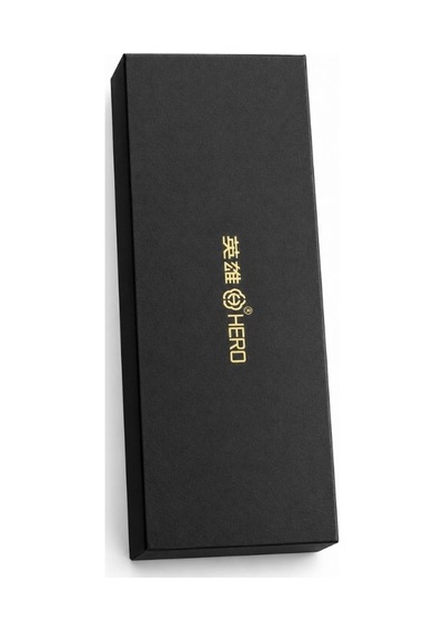 Hero 5020a Lüks İmza Kalemi 13.8 Cm Gold Detaylı Siyah Roller Kalem Kutulu