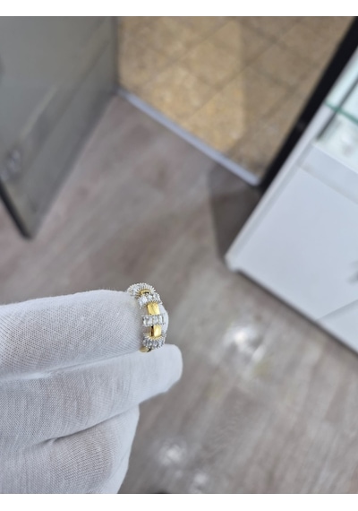 925 Ayar Papatya Silver Ayarlanabilir Baget Yüzük.rose.gold.rodaj Gümüş