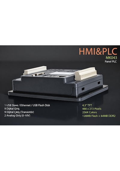 Kinco Mk043e-20dt Hmı Plc 4.3 Dokunmatik Ekran, 20 I/o, Iot Destekli Besleme Voltajı-24V Ac- Dc Kinco Mk043e-20dt Hmı Plc 4.3 Dokunmatik Ekran, 20 I/o, Iot Destekli Besleme Voltajı-24V Ac- Dc