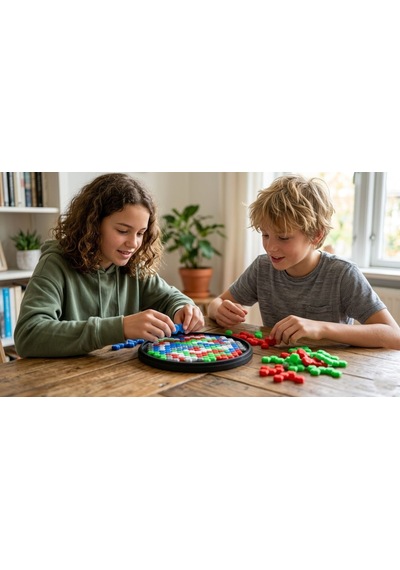 Hexagon Zeka Oyunu - Geometrik Akıl Ve Mantık Puzzle - Kilitli Kapaklı Taşınabilir Akıl Oyunu
