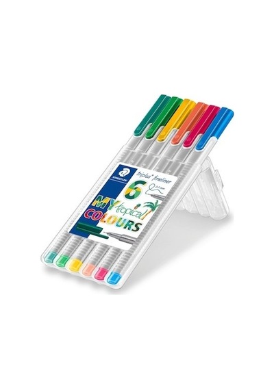 Staedtler Finelıner Triplus 6Lı Tropik. 334 Sb6Cs4