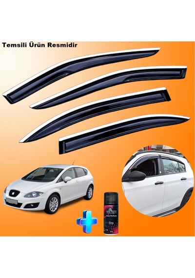 Seat Leon Mügen Cam Rüzgarlığı Abs Nikelajlı Cam Rüzgarlığı 2005-2012 4 Lü + Ebrayn 150 Ml Koku