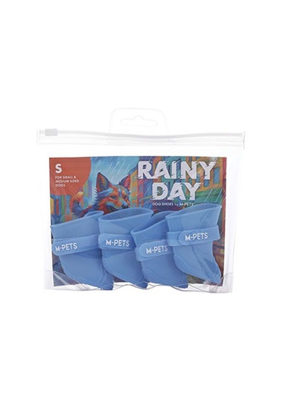 M-pets Rainy Day Köpek Ayakkabısı Mavi Small 3x4 Cm 244-54040.02