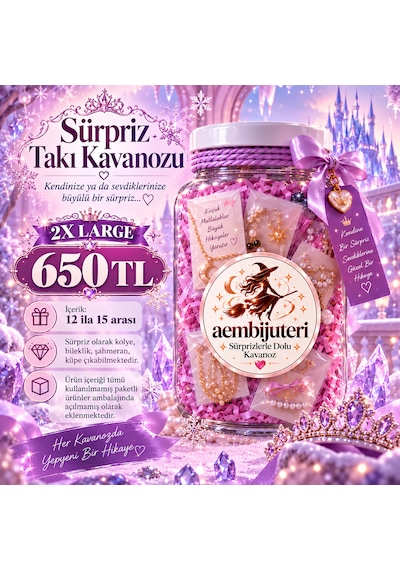Sürpriz Takı Kavanozu 2x Large Çok Renkli