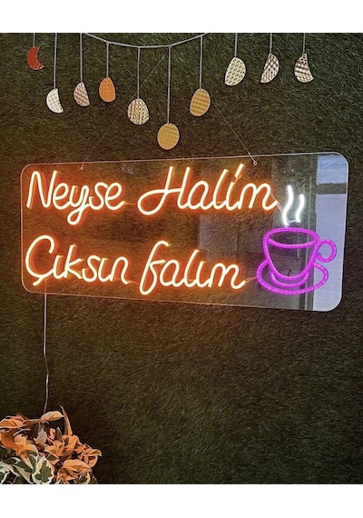 Neyse Halim Çıksın Falım Yazılı Neon Led Renkli
