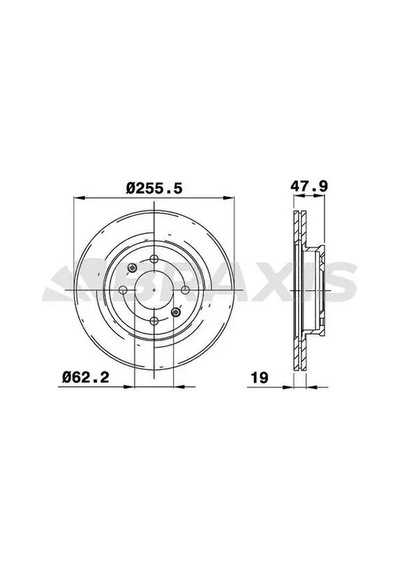Braxıs Ae0228 Fren Diski On 517121c050 - 2 Adettir