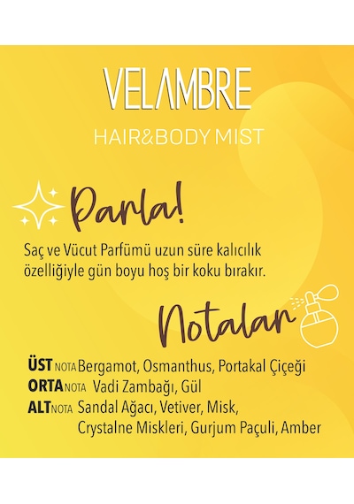 Velambre Hair & Body Mist Saç & Vücut Spreyi 100 Ml