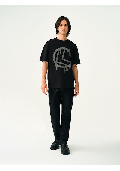 LOFT Loose Fit Erkek Tshirt K.kol Lf2036448 Q1.v1 Siyah