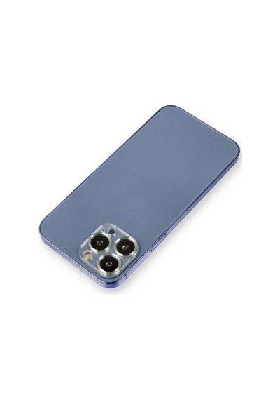 İphone 12 Pro Metal Kamera Lens Koruma Cam - Açık Yeşil Diğer
