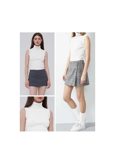 Youknitwear You Penny Balıkçı Yaka Triko Kazak 2353 Beyaz