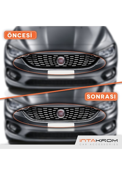 intakrom Fiat Egea Krom Ön Alt Panjur Çıtası Hb - Sd 2015 - 2020 Hb - Sd