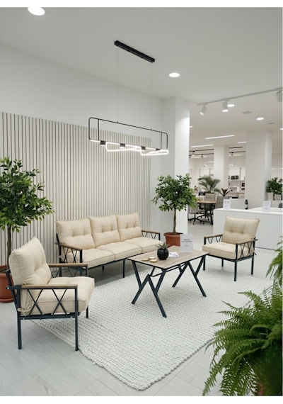 Ard & Garden Miray 311 Masalı Krem Fermuarlı Bahçe Balkon Takımı, Salon, Teras- Berjer Düğmeli Metal Çay Seti Krem Ard & Garden Miray 311 Masalı Krem Fermuarlı Bahçe Balkon Takımı, Salon, Teras- Berjer Düğmeli Metal Çay Seti Krem