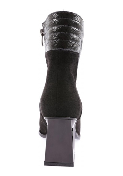Dgn 865-22k Kadin Biye Detayli Kristal Taş Topuklu Bot 865-1922-R1690 Siyah