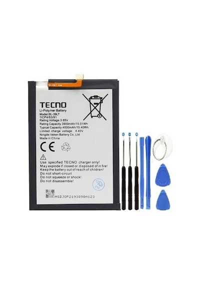Senalstore Tecno Spark 4 Pro Pil Batarya Bl-39lt+tamir Seti