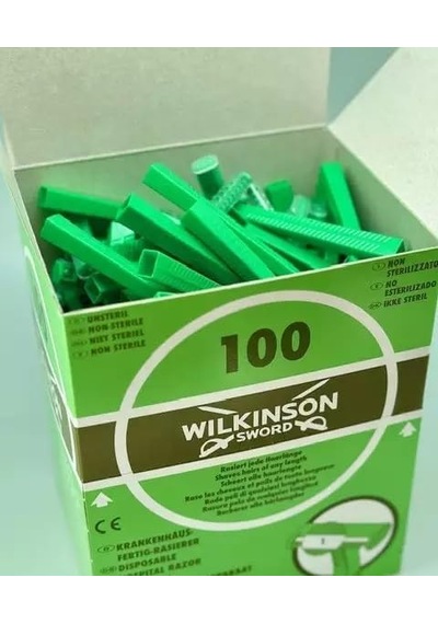 Tek Kullanımlık Tıraş Makinesi Hastane, Çekilebilir Fonksiyonlu, Dağıtıcı Kutusu, Yeşil